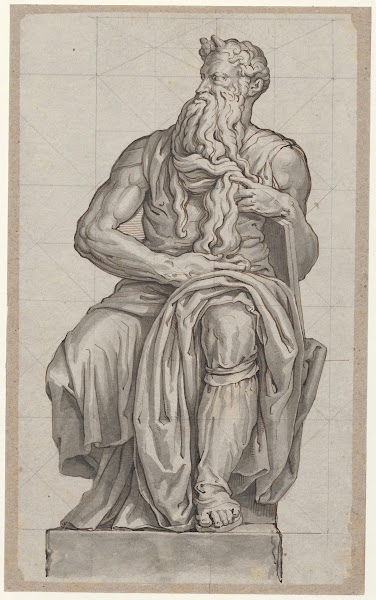 De Mozes van Michelangelo sculptuur