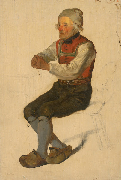 Study of a Seated Peasant 1847