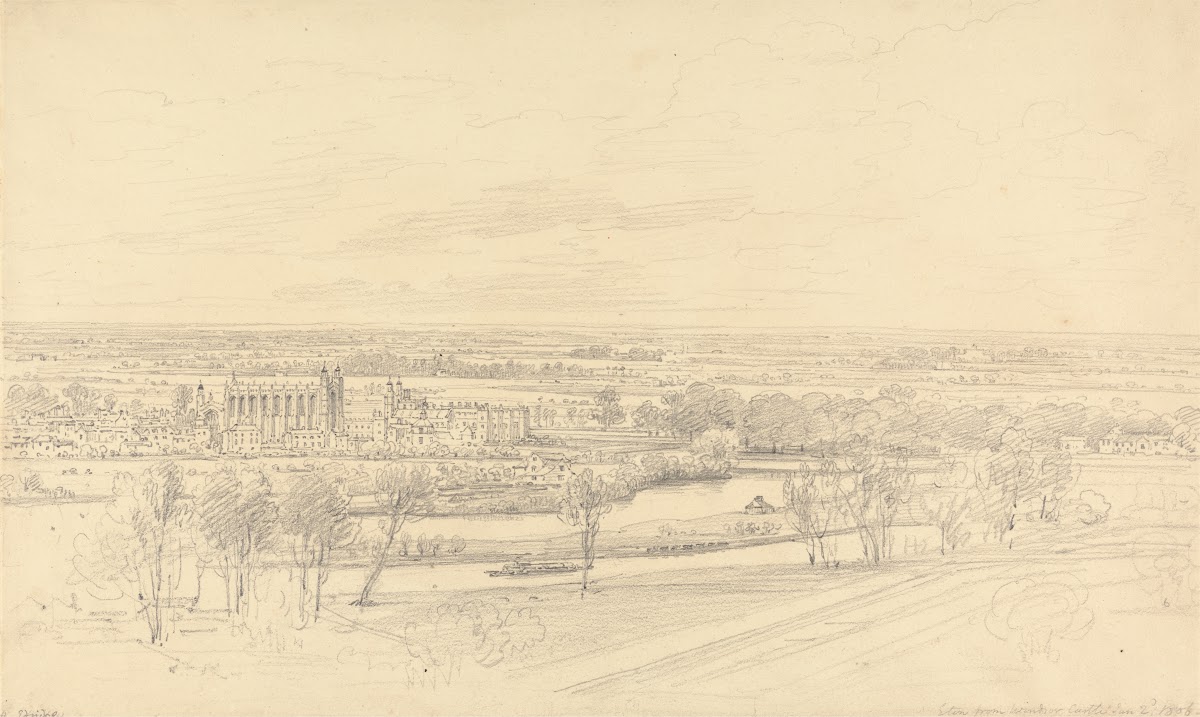 View of Eton from Windsor Castle 1806