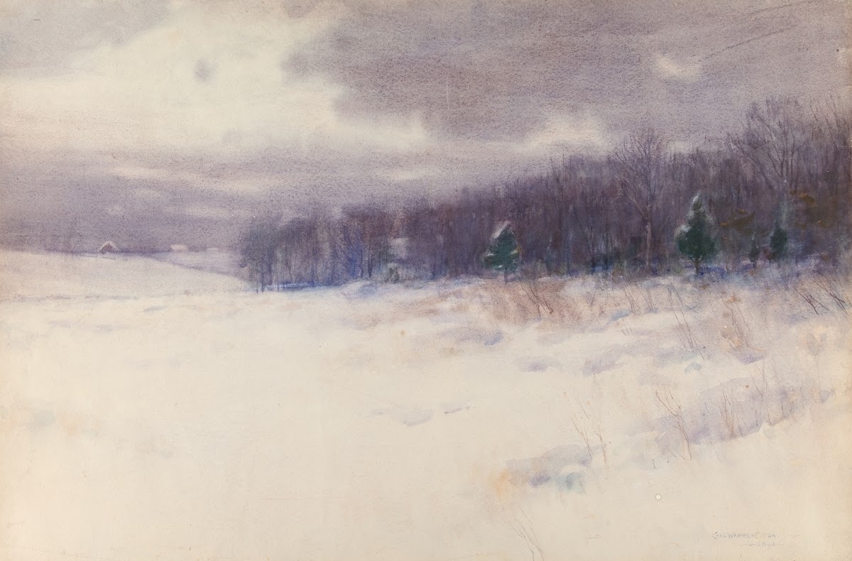 Untitled Winter landscape  NewJersey 1896