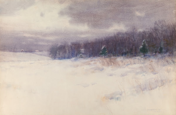 Untitled Winter landscape  NewJersey 1896
