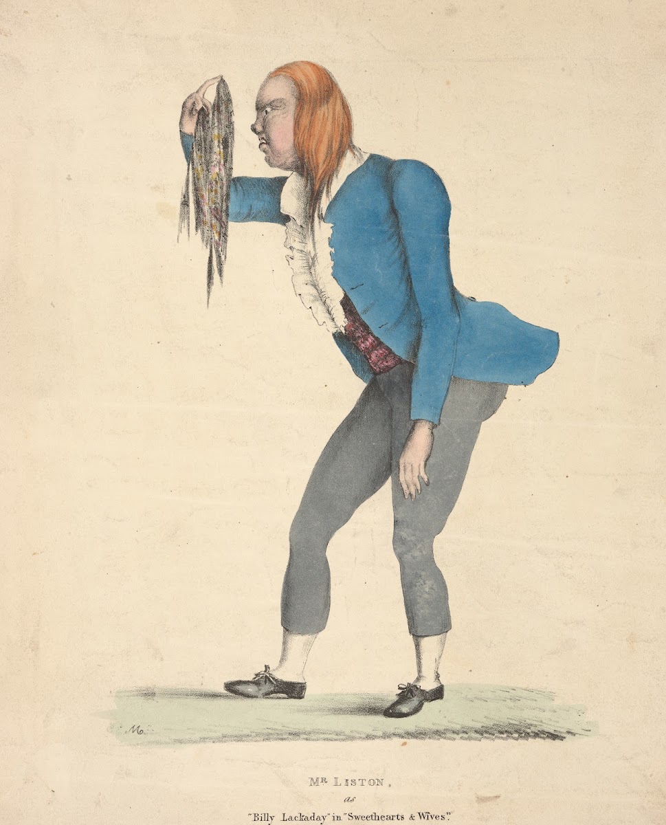 Mr Liston as Billy Lackaday in Sweethearts  wives 1830