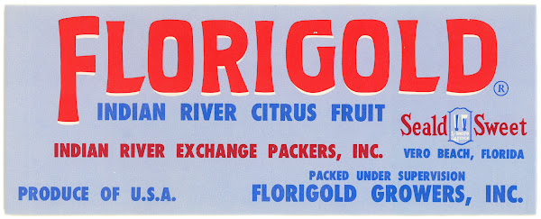 Florigold Citrus Label 1930s