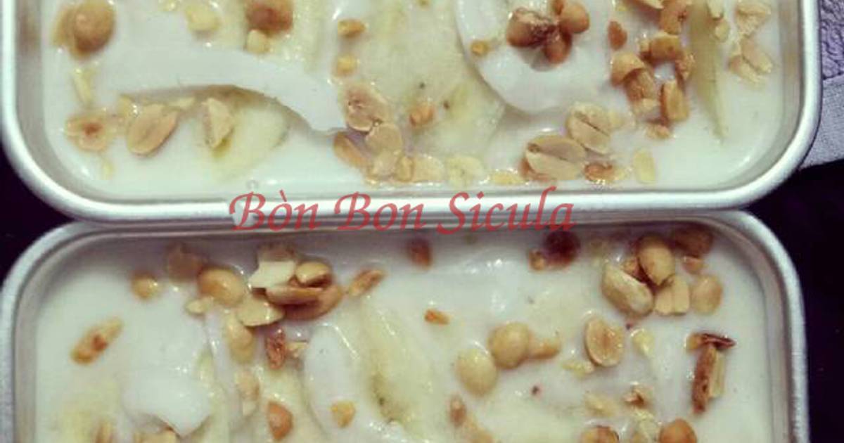 Kem chuối Dừa non