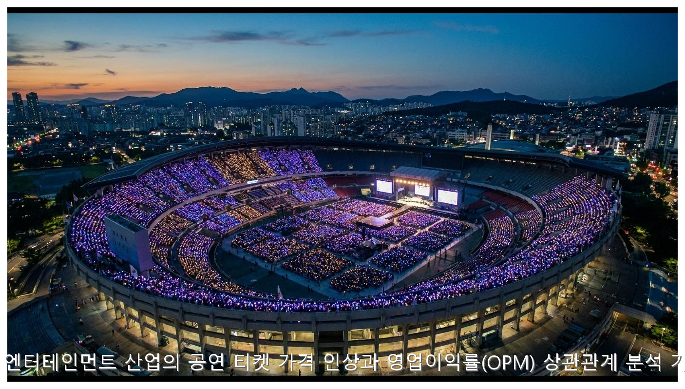K-팝 엔터테인먼트 산업의 공연 티켓 가격 인상과 영업이익률(OPM) 상관관계 분석 가이드 핵심 안내 및 분석 인포그래픽 (7)