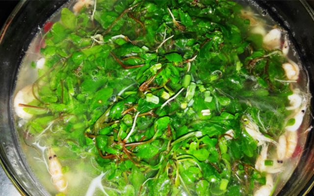 Canh Rau Đắng Nấu Tép