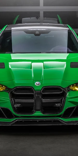 Bmw, Sports Car, Green Car, Automotive 8K Wallpaper Background