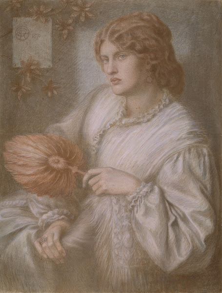 Portrait of woman with a fan 1870