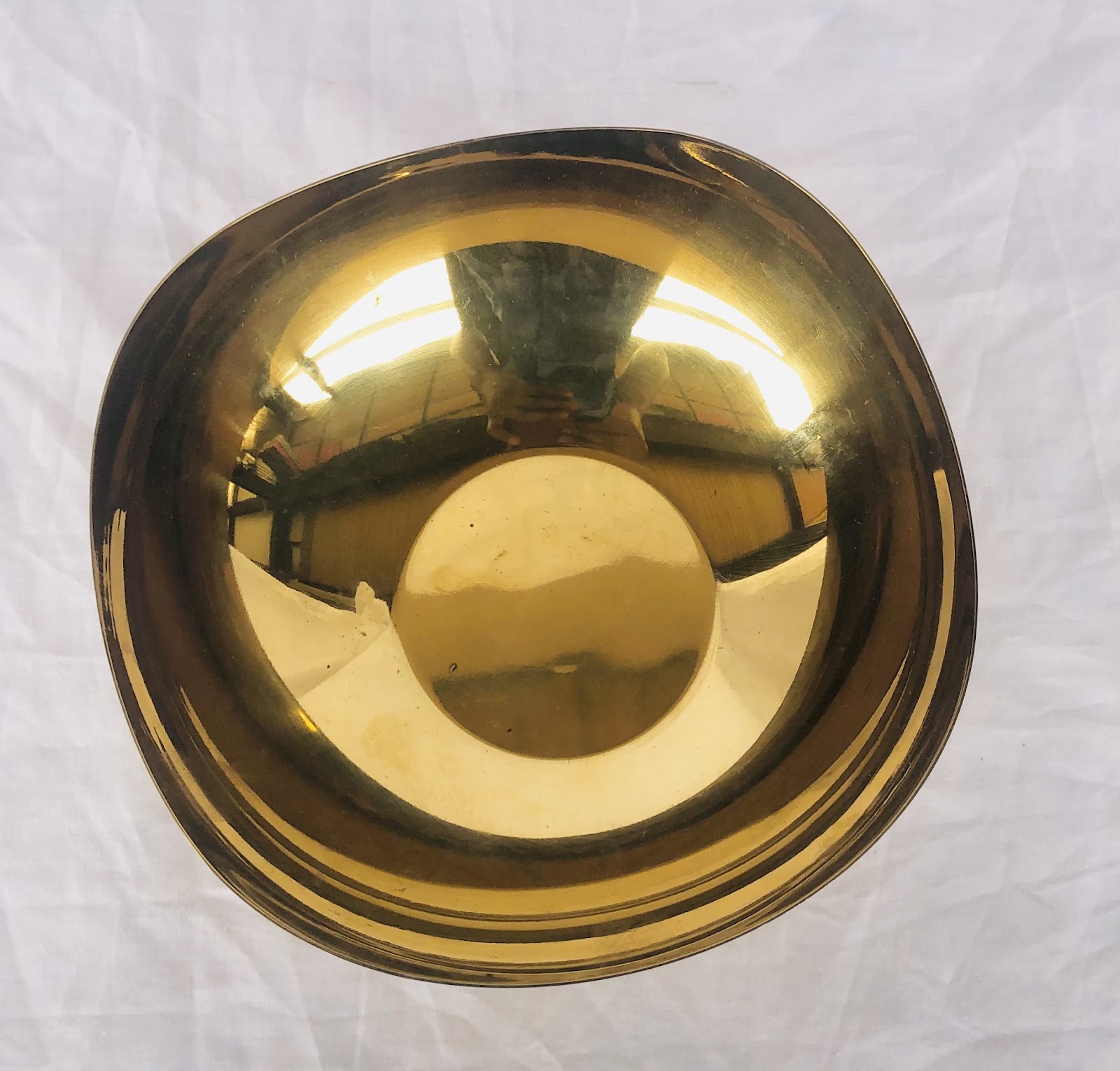 Hexagonal Golden Bowl 18cm