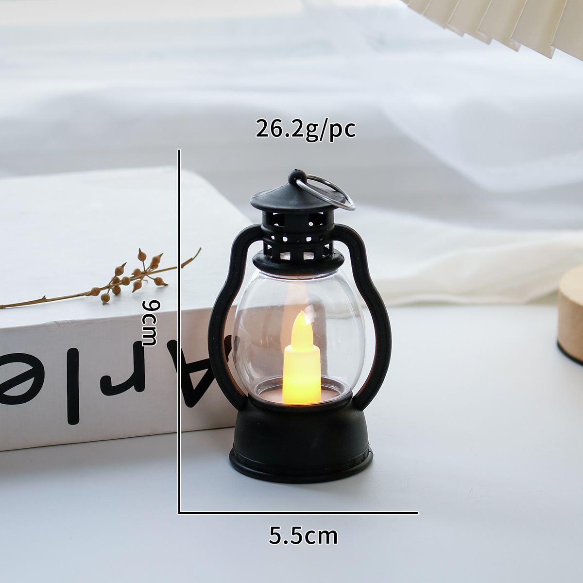 Dekorative LED-Laterne im Vintage-Stil