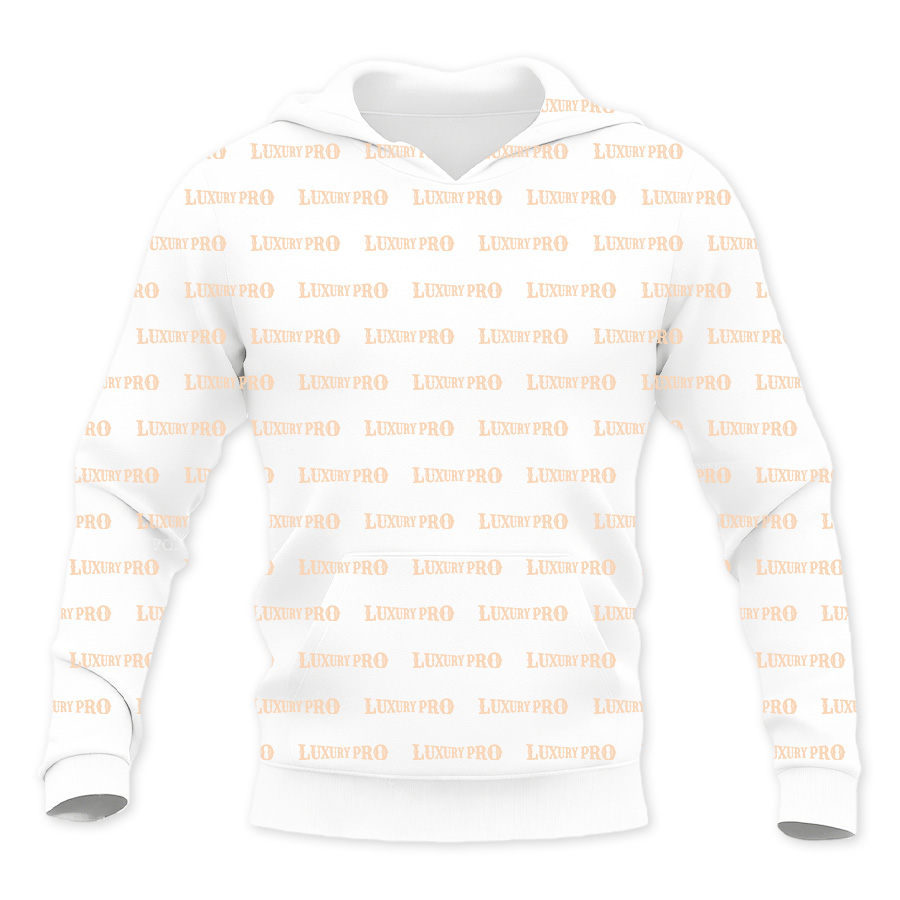 AOP Thickened faux knit hoodie