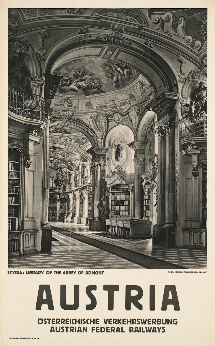 Austria Styria Library Of The Abbey Of Admont