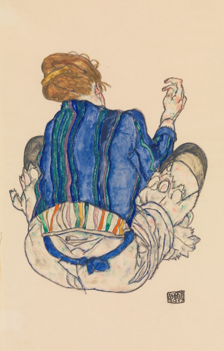 Seated Woman Back View 1917