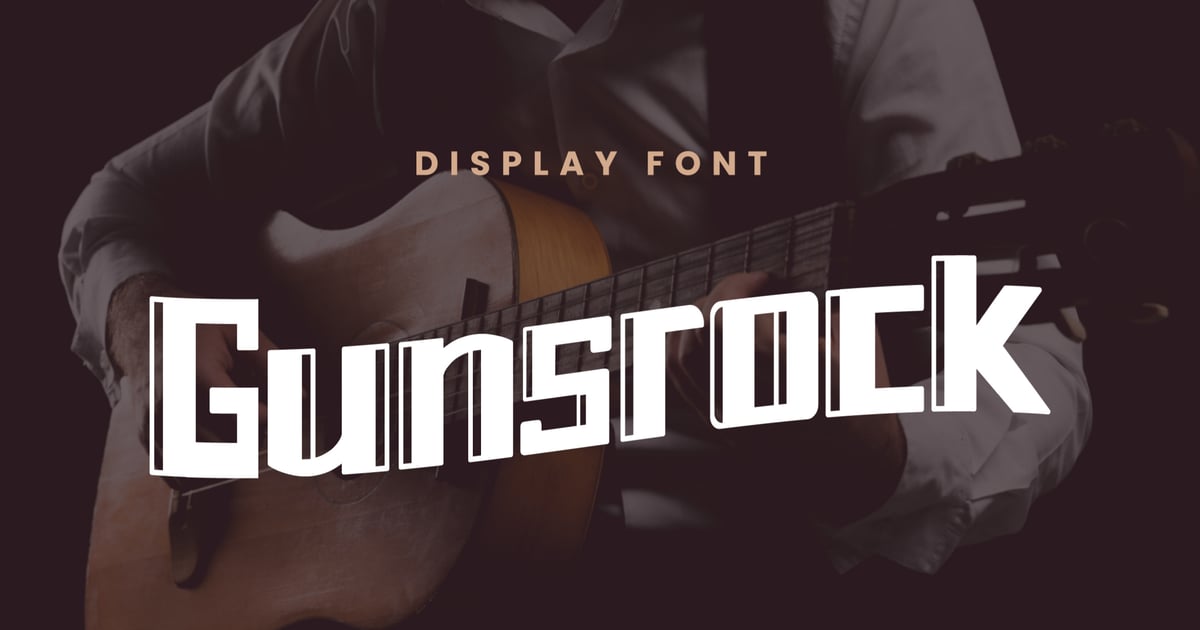 Gunsrock Display Font Free Download – Envato Elements
