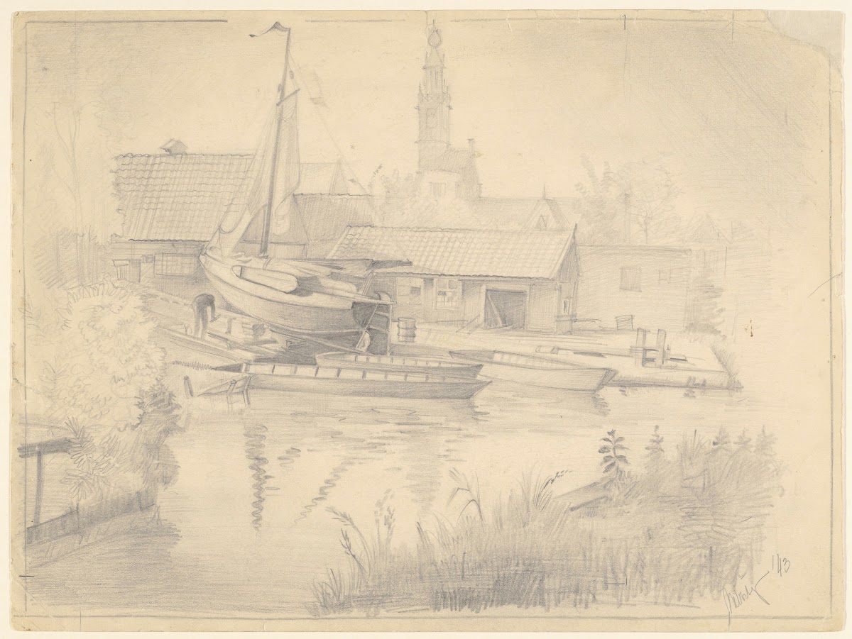 Scheepswerf te Edam 1943