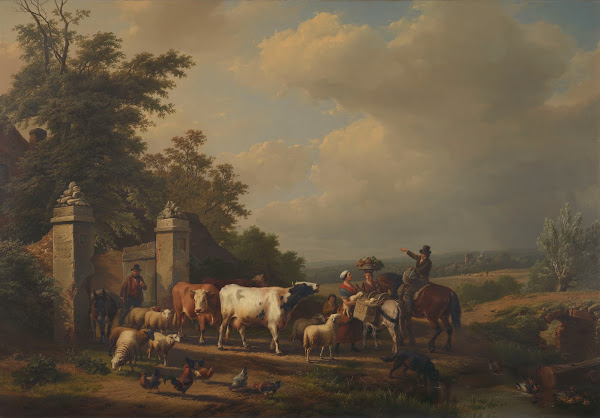 Leaving for the Market 1854