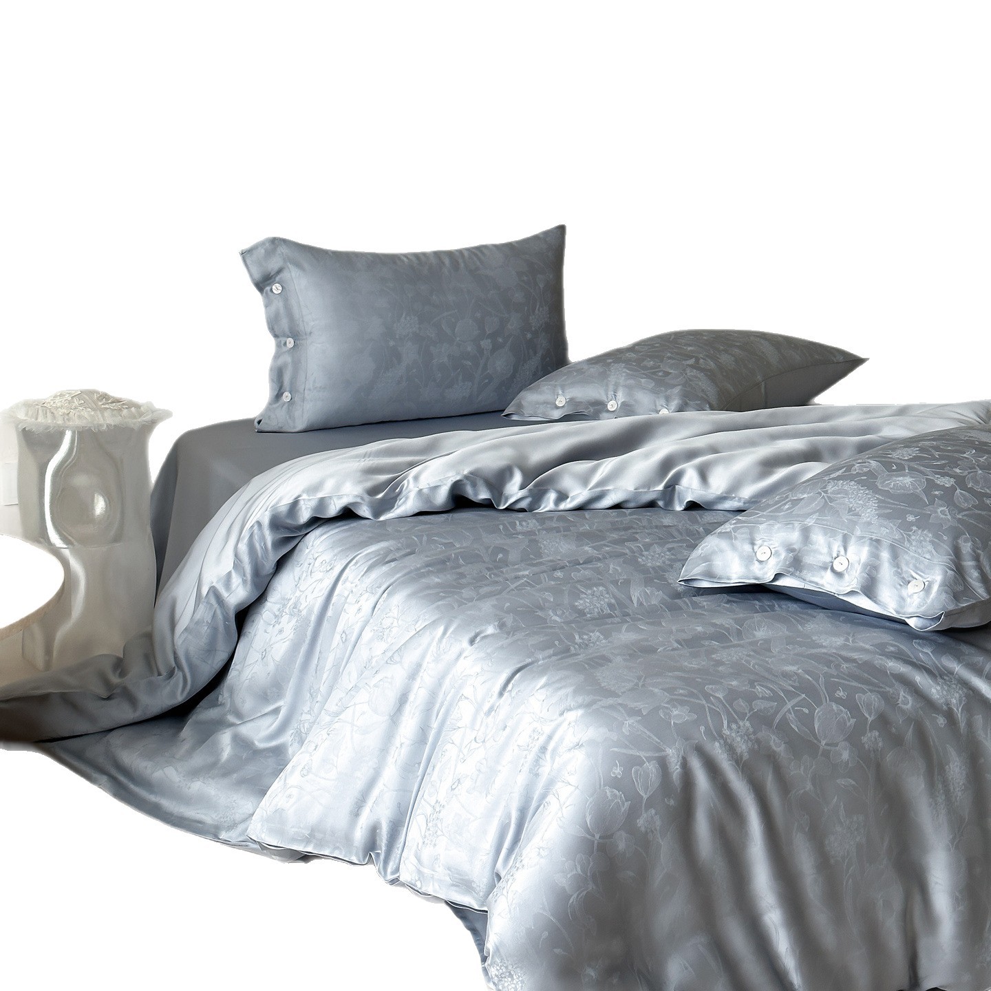 Lyocell-Bettwäsche-Set, 4-teilig, kühlend
