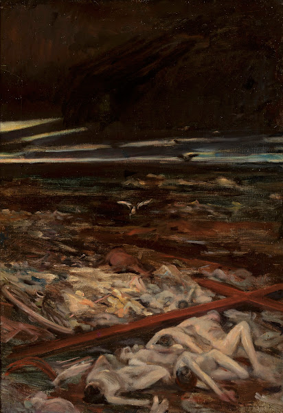 Pestilence right hand section of the triptych Disaster 1870