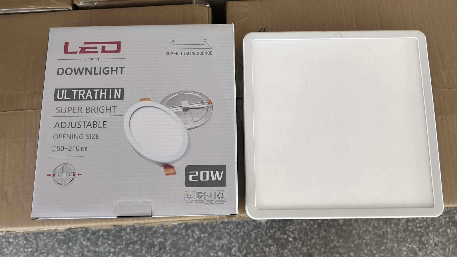 LED Recessed Light, Round or Square