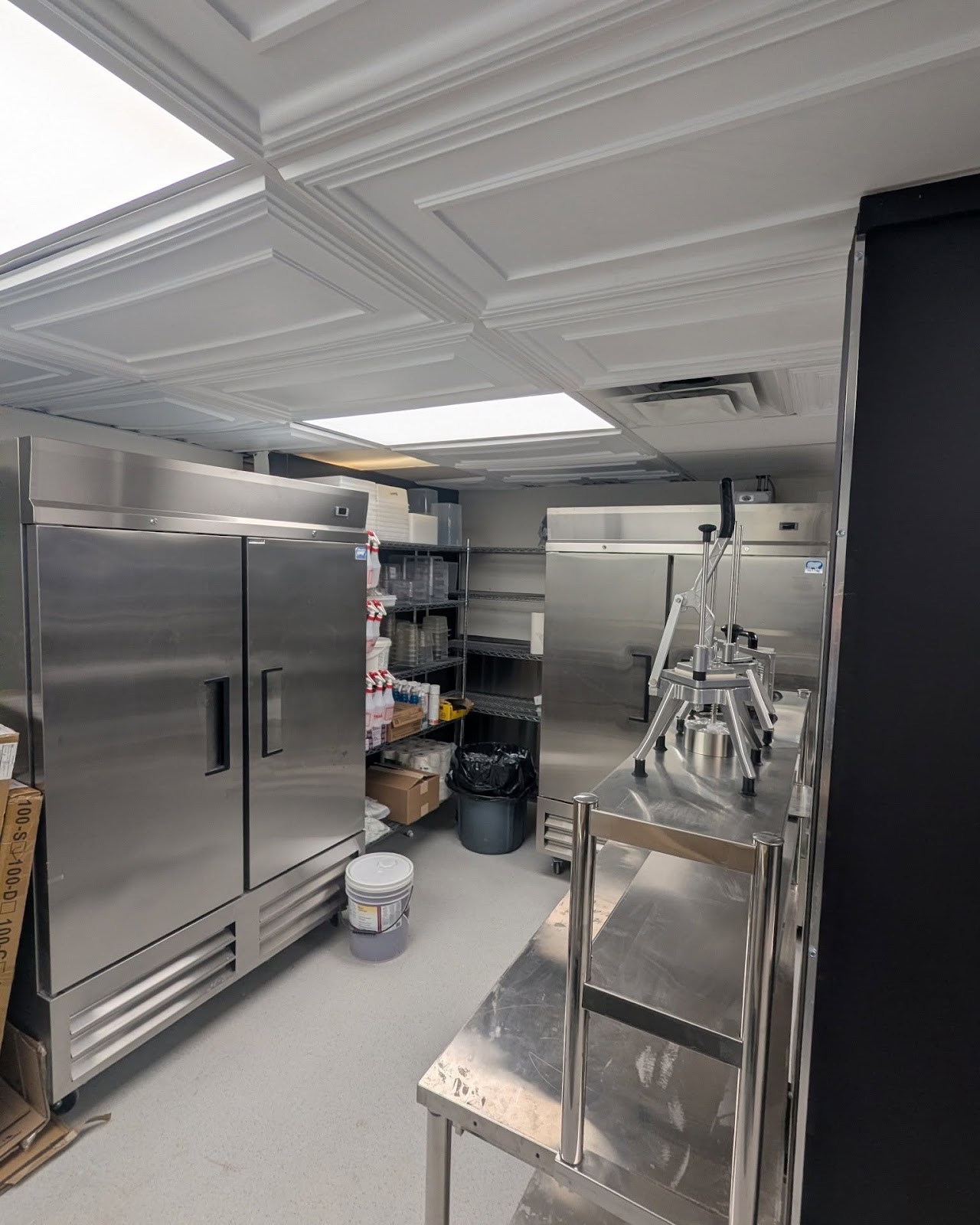 Prep and storage area