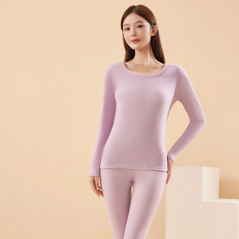 Thermal underwear set with cashmere and silk