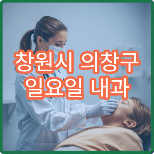 창원시 의창구 일요일 내과 진료 병원 감기·위염 치료 상담 가능