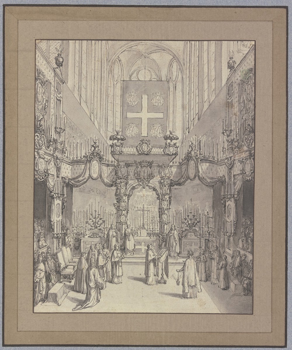 Totenmesse in St Gervais in Paris ca 1700
