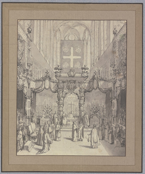 Totenmesse in St Gervais in Paris ca 1700