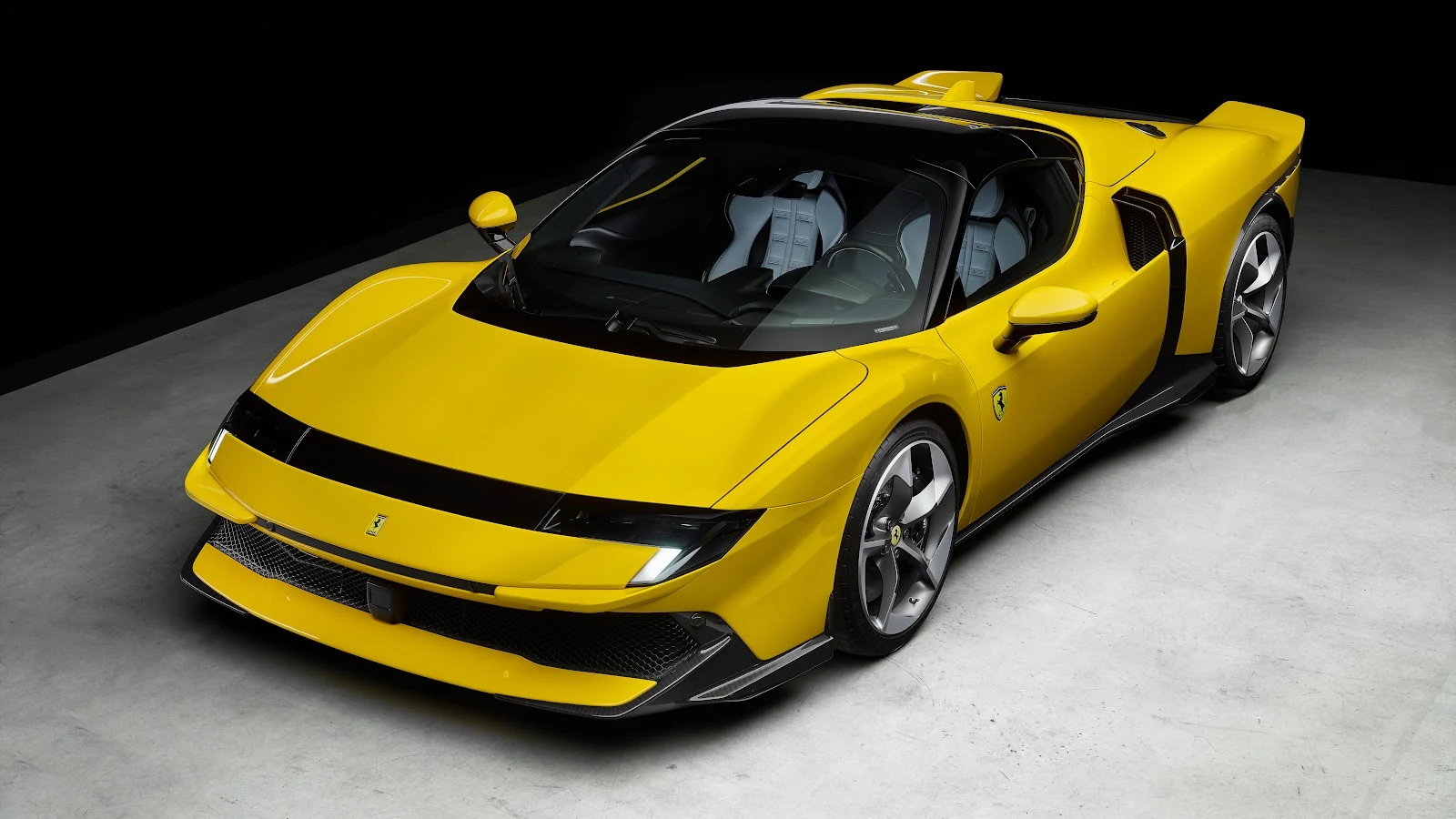 Ferrari, Supercar, Sports Car, Yellow Car 8K Desktop Wallpaper