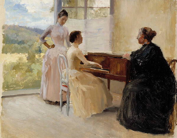 In The Drawing Room At Haikko Study 1888