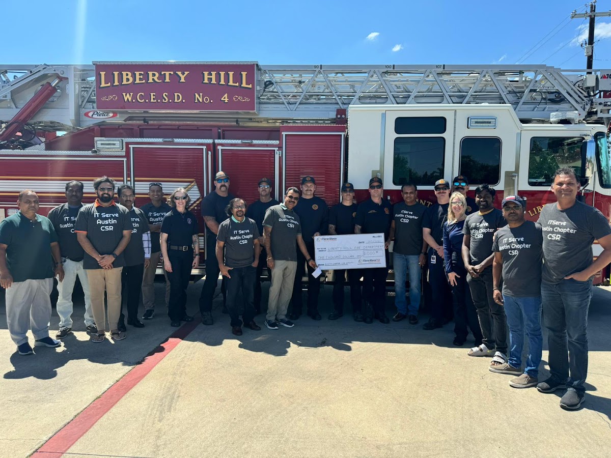 ITServe Austin Chapter Fire Department Donation Drive