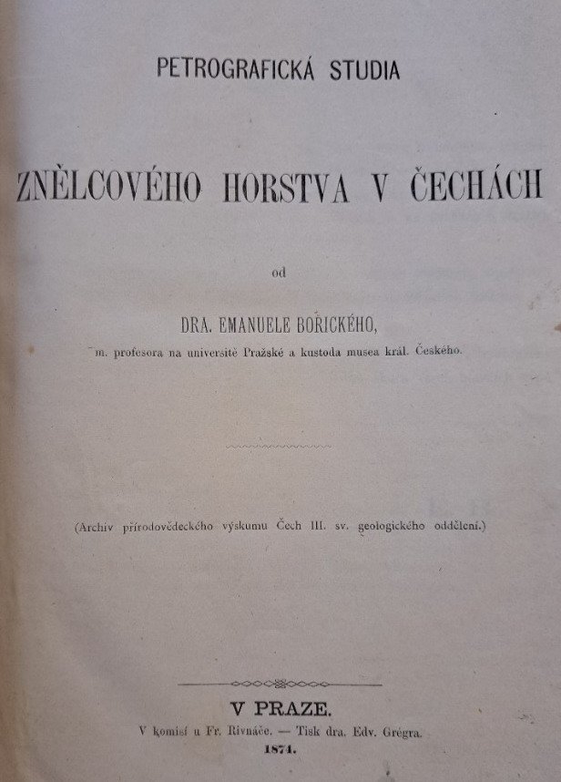 Petrografická studia znělcového horstva v Čechách