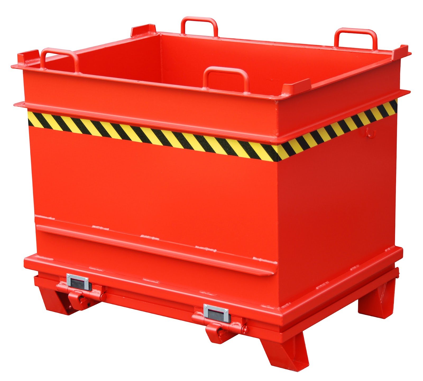 Bouwstofcontainer BC 1000, gelakt, Vuurrood