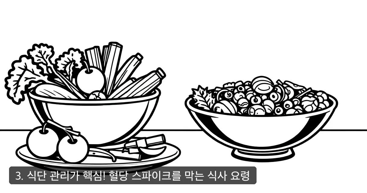 3. 식단 관리가 핵심! 혈당 스파이크를 막는 식사 요령