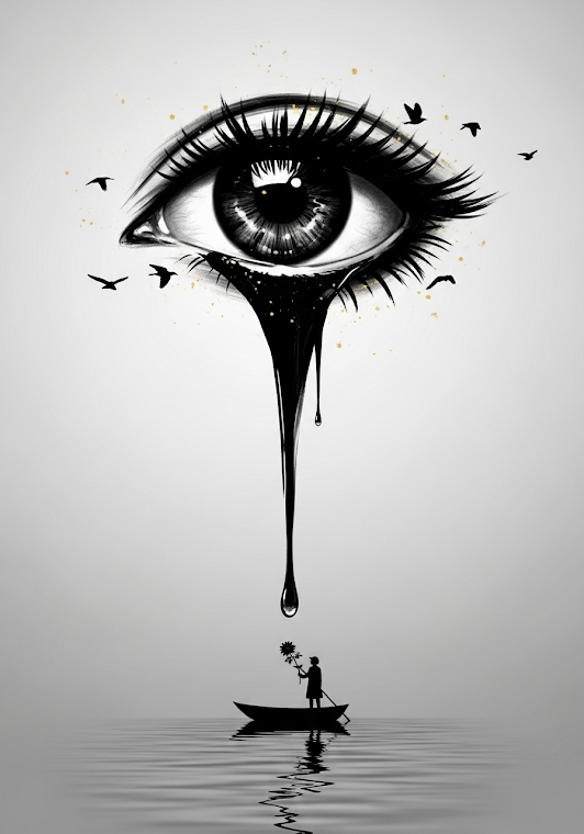 Surreal Eye Boat Journey