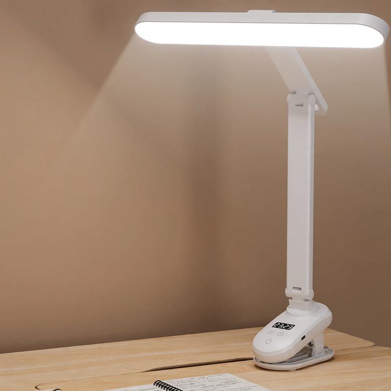 LED-Klemmlampe mit integrierter Uhr
