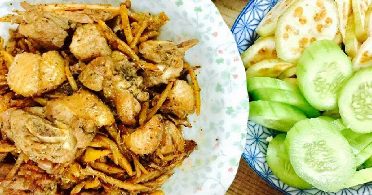 Vịt xào gừng