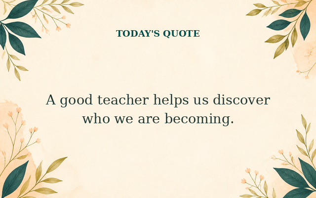 The Good Daily quote for 2026-08-28