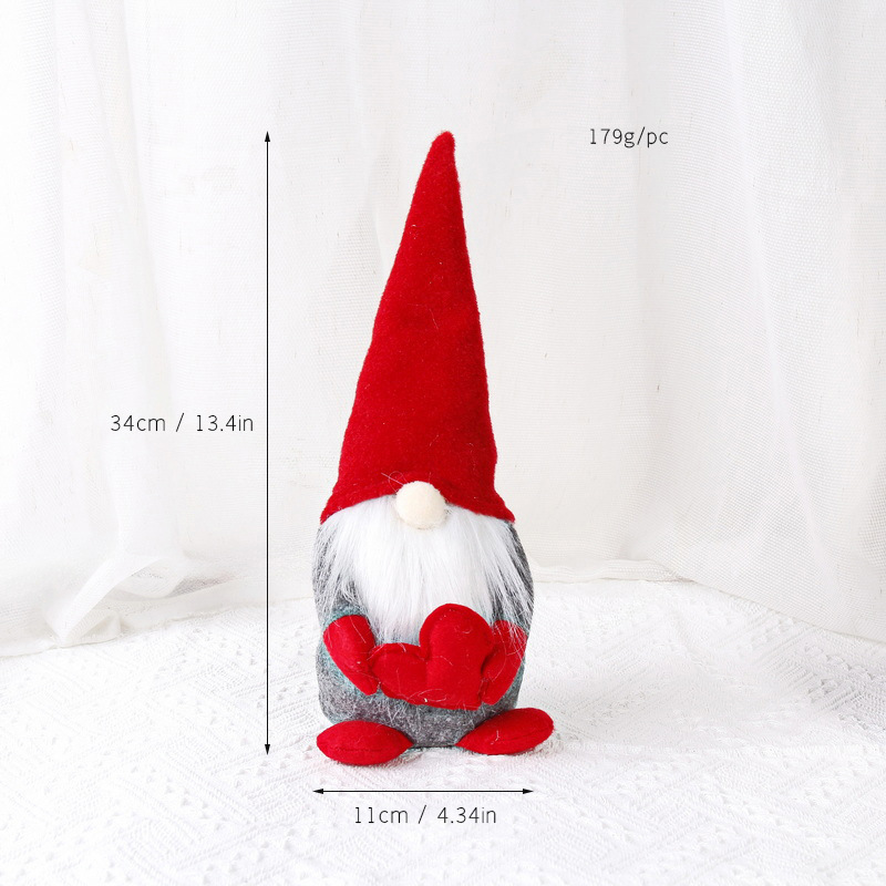 Christmas elf figure, decorative fabric doll