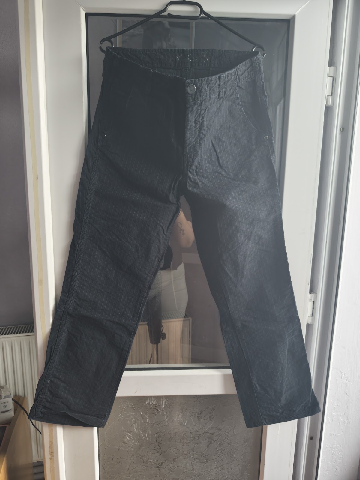 Blugi si Pantaloni - Pantaloni bărbați Woom negri, mărimea M
