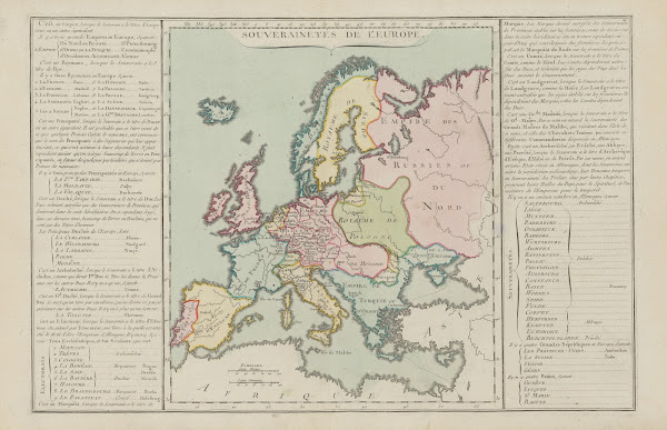 Souverainetes de lEurope 1793