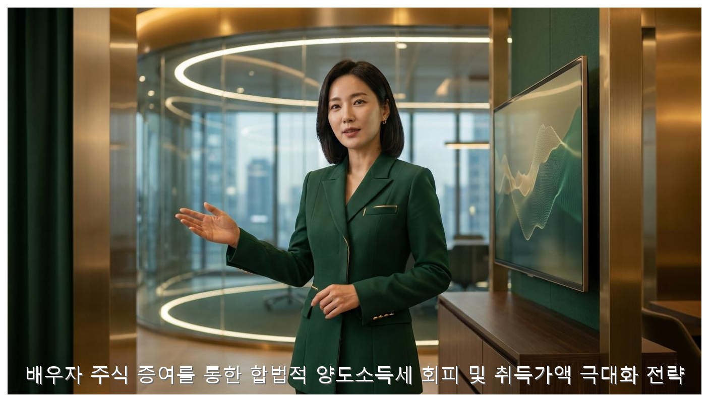 배우자 주식 증여를 통한 합법적 양도소득세 회피 및 취득가액 극대화 전략 핵심 안내 및 분석 인포그래픽 (3)