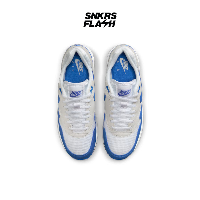 NIKE NIKE AIR MAX 1 86 OG WHITE ROYAL BLUE - DO9844101 - Size 37.5