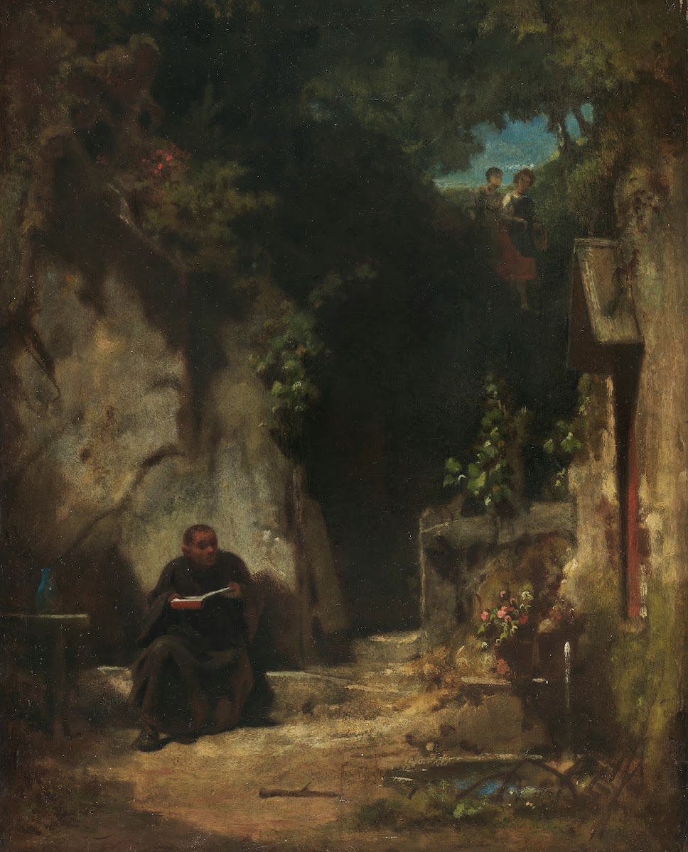 Einsiedler mit Mädchen 1870