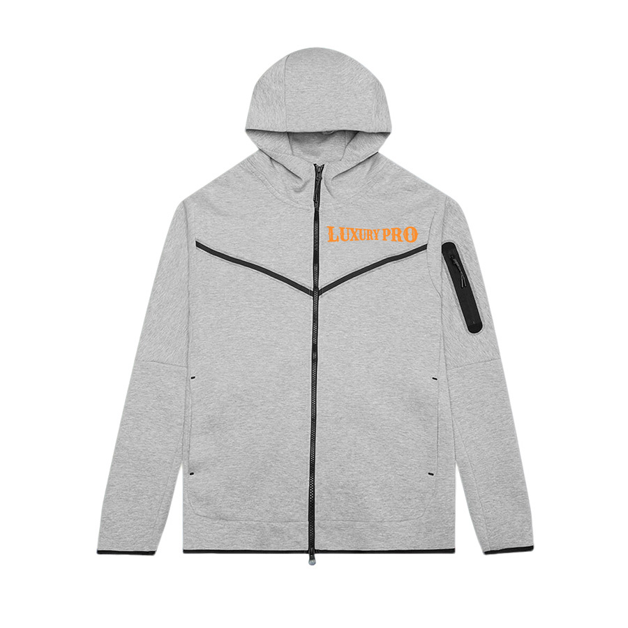 2D Fleece Full-Zip Windproof Hoodie