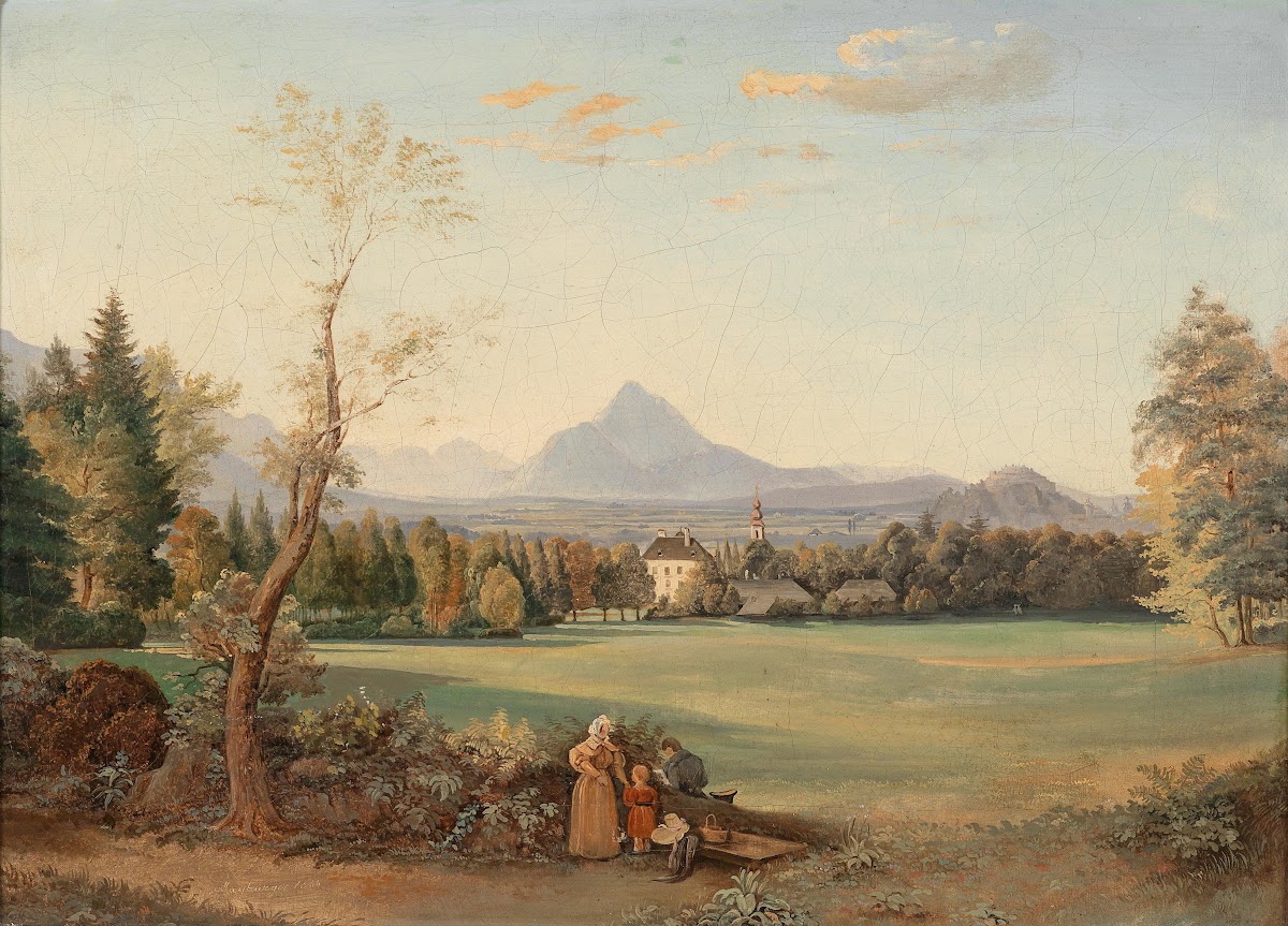 Blick auf die Festung Hohensalzburg 1844