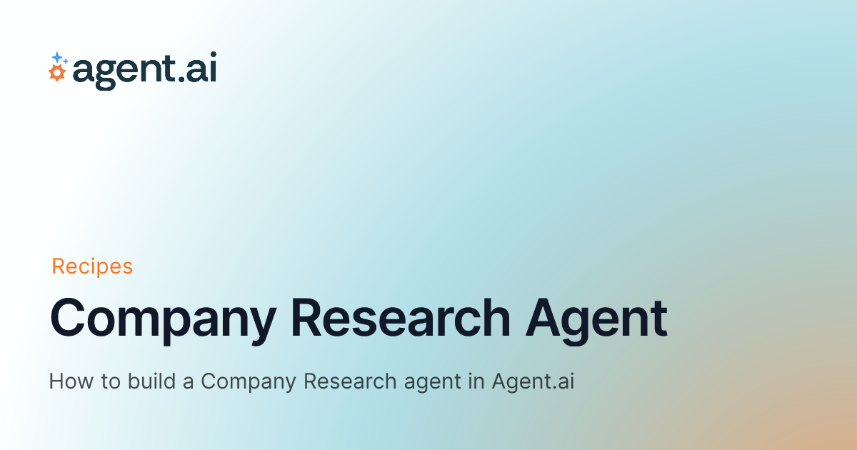 Captura de Company Research Agent