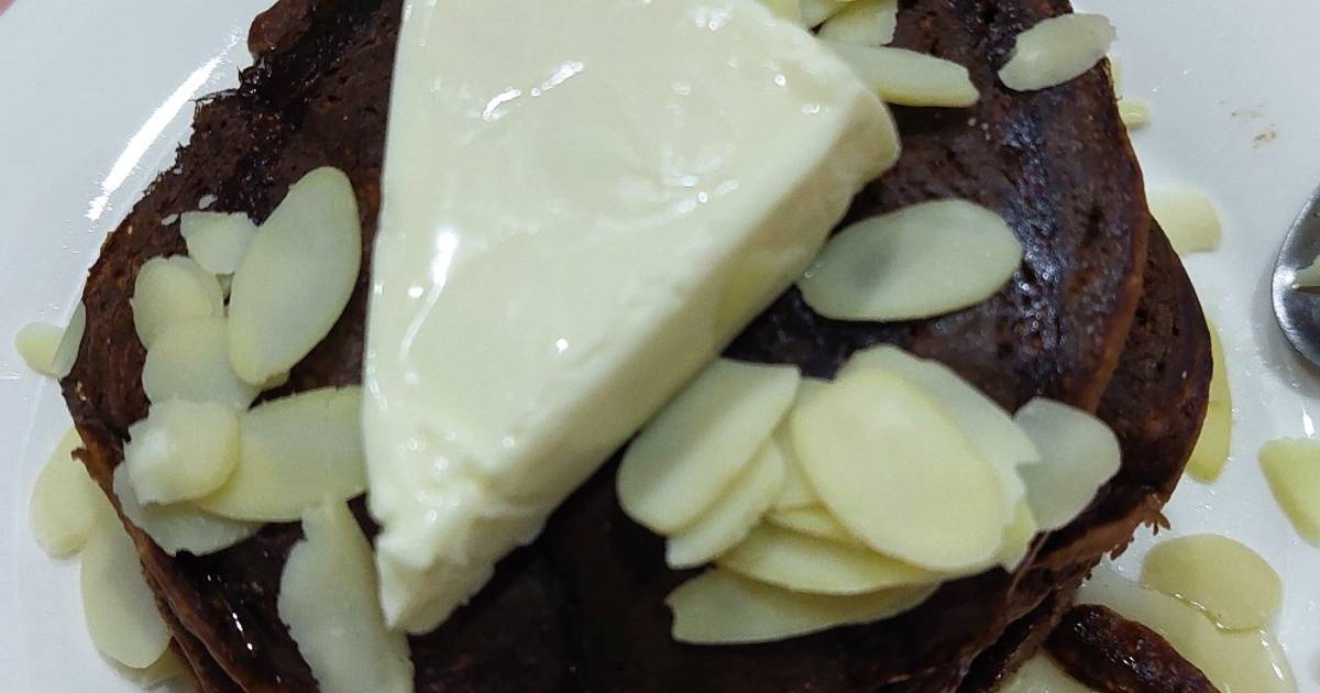 Pancake yến mạch chuối cacao