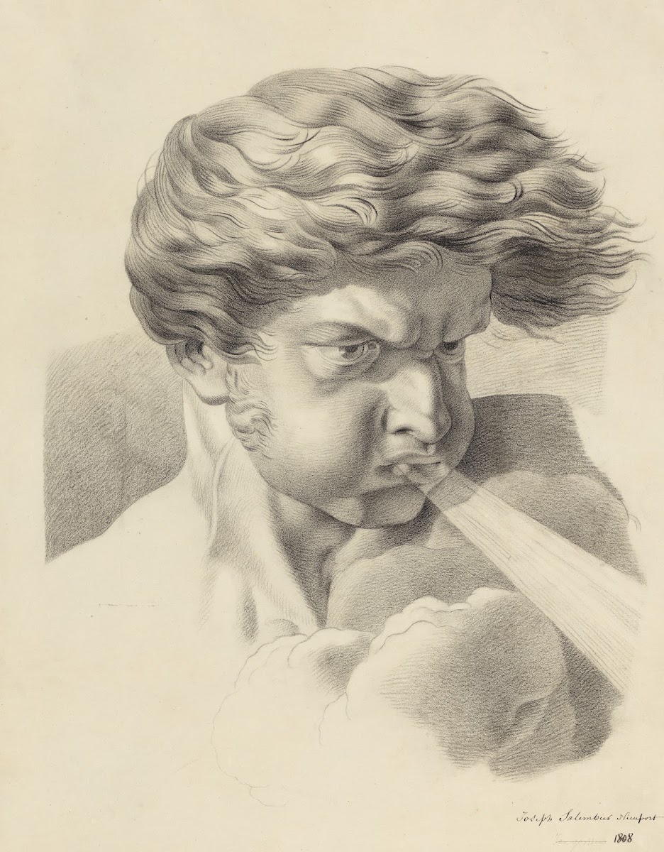 Bust Of A Blowing Man Aeolus 1808