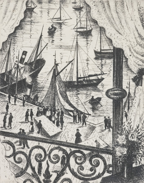 The balcony Dieppe 1929